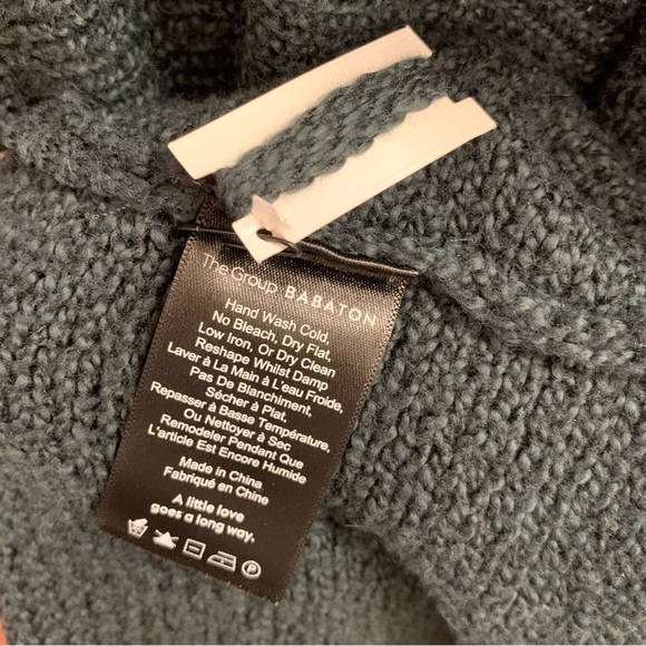 Aritzia The Babaton Group Forest Green Slouchy Oversize Open Front Cardigan XS/S - Picture 9 of 10